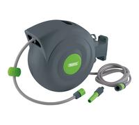 Draper Retractable Garden Hose Reel 20m Wall Mountable 180 Deg Swivel 15046