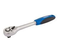 Draper Reversible Soft Grip Ratchet | 1/2" Square Drive 72 Tooth | Torque Socket Wrench | 16429, Blue
