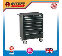 Draper Roller Tool Cabinet, 7 Drawer, 26", Black 35743 35743