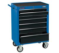 Draper 26" Roller Cabinet on Wheels - Blue / 7