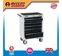 Draper Roller Tool Cabinet, 7 Drawer, 26", White 35744 35744
