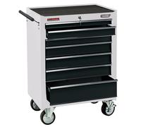 Draper Roller Tool Cabinet Box With Powder Coated Finish 7 Drawer 26" White