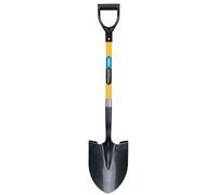 Draper Round Point Builders Shovel with Fibreglass Shaft Length 1020mm 43216