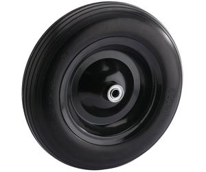 Draper Rubber Spare Solid Wheel For Gardening Wheelbarrows 360mm - Black