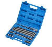 Draper S2 Mechanic's Socket and Bit Set 3/8 1/2"D 61 pc Torx Hex Ribe PZ 63376