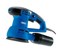 Draper 230V Random Orbit Sander 125mm 430W Variable Speed Dust Box Hook Loop
