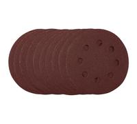 Draper Sanding Discs, 115mm, 120 Grit, Hook & Loop (Pack of 10)
