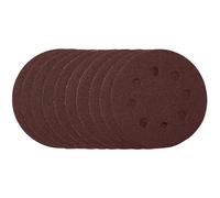 Draper Sanding Discs, 115mm, 80 Grit, Hook & Loop (Pack of 10)
