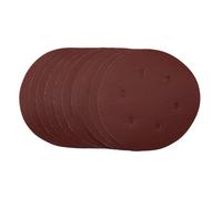Draper Sanding Discs, 150mm, Hook & Loop, 240 Grit, (Pack of 10)