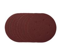 Draper Sanding Discs, 150mm, Hook & Loop, 80 Grit, (Pack Of 10) 54888