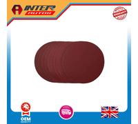 Draper Sanding Discs, 180mm, Hook&Loop, Assorted Grit, (Pack of 10) 58110