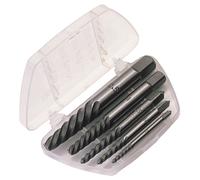 Draper Screw Extractor Set Coarse Spiral Pattern With Square Drive End 5 Pieces