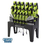 Draper Screwdriver Allen Key Bit Set + Storage Stand Plain Cross Pozi 44pc