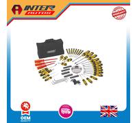 Draper Screwdriver and Bit Set with Soft Storage Bag, Yellow (100 Piece) 03992
