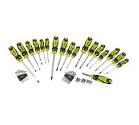 Draper Screwdriver, Hex Key and Bit Set, Green (44 Piece)