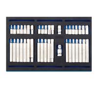 Draper Screwdriver Insert Bit Set in 1/4 Drawer EVA Insert Tray (40 Piece)