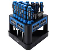 Draper Screwdriver Socket and Nut Driver Set 100 Piece In A Storage Rack 24719