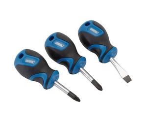 Draper SDRV 32604 3 piece Stubby Screwdriver Set