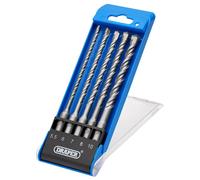 Draper SDS Plus Drill Bit Set 5-piece 12427 - Centric Tungsten Carbide Tip, Double Flute