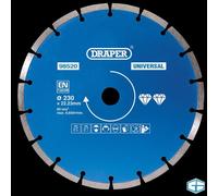DRAPER SEGMENTED DIAMOND BLADE, 230MM, STOCK NO 99784