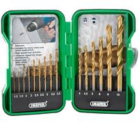 DRAPER Set of 25 titanium drill bits HSS 1MM - 10MM