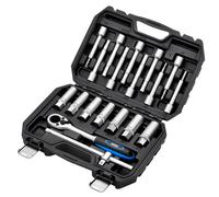 Draper Shock Absorber Strut Nut Socket Set 1/2"D 19 Piece Go Thru 13604
