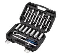 Draper SHOCKABSORBER STRUTNUTKIT 19PC 13604 13604 Shock Absorber Strut Nut Kit, 1/2" Sq. Dr. (19 Piece)