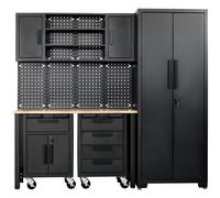 Draper Single Garage Workstation With Roller Cabinets Pk 1 13269