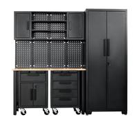 Draper Single Garage Workstation With Roller Cabinets Pk 1 13269