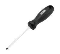Draper Slotted Parallel Hard Grip Screwdriver, 4.0 x 100mm - 13535 - Magnetic Tip, CRV Blade