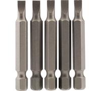 Draper Slotted Screwdriver Bit 4.5mm 50mm Pack of 5