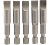 Draper Slotted Screwdriver Bit 8mm 50mm Pack of 5