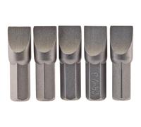 Draper Slotted Screwdriver Bit 8mm 25mm Pack of 5