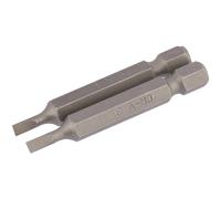 Draper Slotted Screwdriver Bit 3mm 50mm Pack of 2