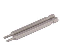 Draper Slotted Screwdriver Bit 3mm 75mm Pack of 2