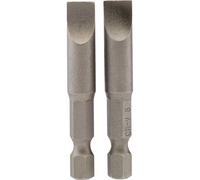 Draper Slotted Screwdriver Bit 8mm 50mm Pack of 2