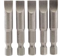 Draper Slotted Screwdriver Bit 8mm 50mm Pack of 5