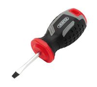 Draper Slotted Soft Grip Screwdriver, SL4 x 38mm - 13379 - Magnetic Tip, CRV Blade