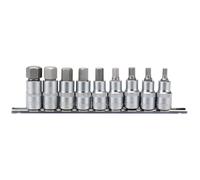 Draper Socket Bit Set Metric Hex.1/2" Sq. Dr 55mm (9 Piece) Toolbox Workshop DIY