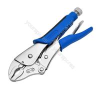 Draper Soft Grip Curved Jaw Self Grip Pliers, 220mm
