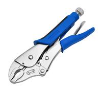 Draper Soft Grip Curved Jaw Self Grip Pliers 220mm Serrated Grip Surfaces 89124