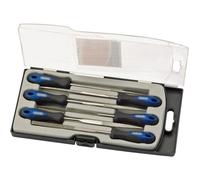 Draper Soft Grip Diamond Needle File Set, 6 Piece, 150mm With Case