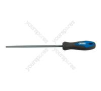 Draper Soft Grip Engineer's Round File and Handle, 200mm