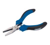 Draper Soft Grip Flat Nose Mini Pliers, 115mm 12536