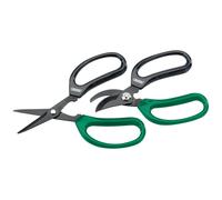 Draper Soft Grip Garden Pruning Scissor Set 2pc Size 165mm Straight Curved 18299