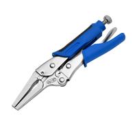 Draper Soft Grip Long Nose Self Grip Pliers 165mm Serrated Gripping 89126