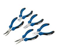 Draper Soft Grip Mini Pliers Set With Captive Double Leaf Springs 5 Pieces