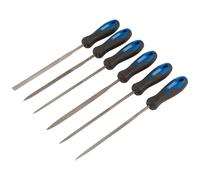 Draper Soft Grip Needle File Set 140mm 6 Pc Hardened Carbon chrome steel 83982