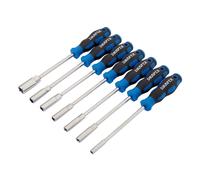 Draper Soft Grip Nut Spinner Set 7 Piece Hardened Tempered Satin Chrome 63510