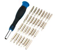 Draper 31PC PRECISION SCREWDRIVER SET 09550 Soft Grip Precision Screwdriver &